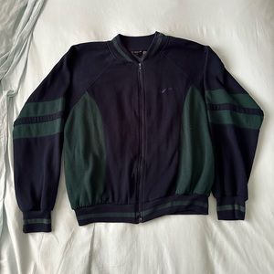 MacGregor navy/green bomber zip up